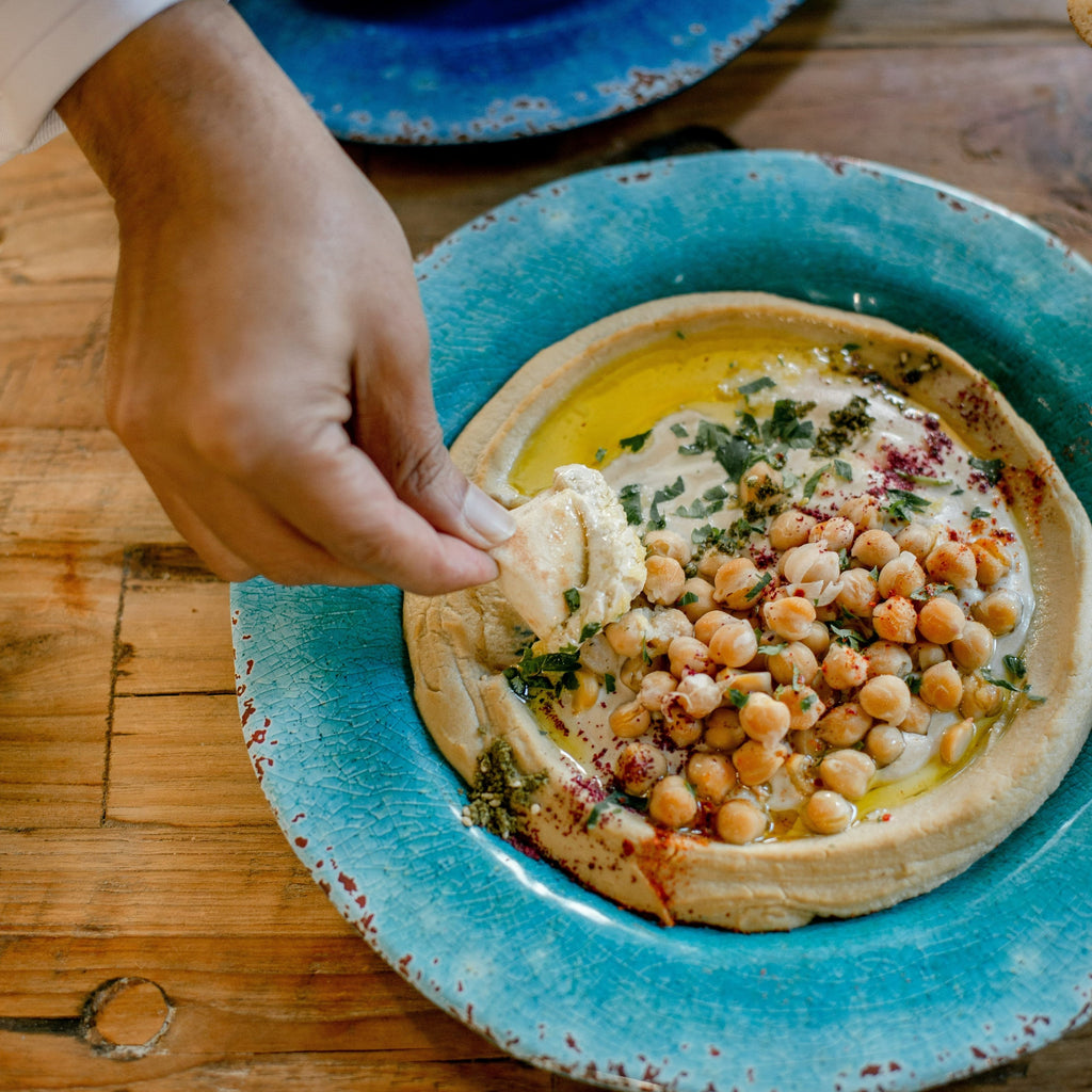 Hummus Ursprung: besser die Kichererbsen schälen!