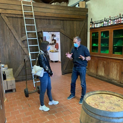 2021 Auffahrt in Piemont: Besuch des biologischen Weinguts Bula in Diano d'Alba