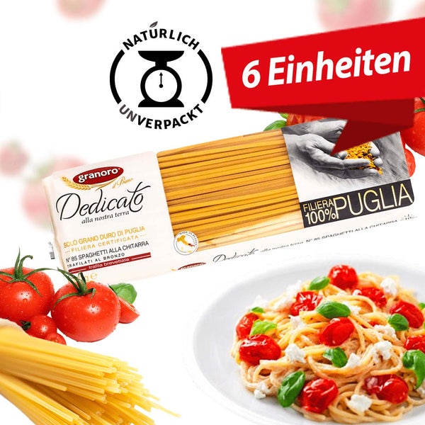 Set à 6 Spaghetti alla chitarra GRANORO 500 g 