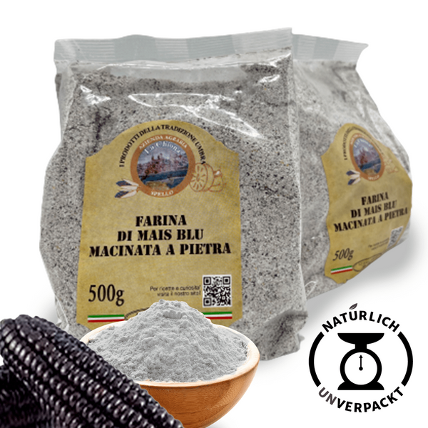 Blaues steingemahlenes Maismehl 500g