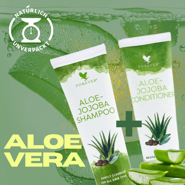 Aktion: ein Aloe Jojoba Shampoo und 1 Aloe Jojoba Conditioner