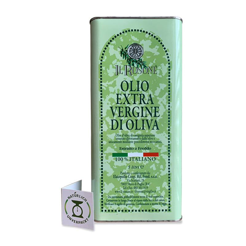5 L Kanister Bio Natives Olivenöl Extra Vergine PERANZANA 100% italienisch
