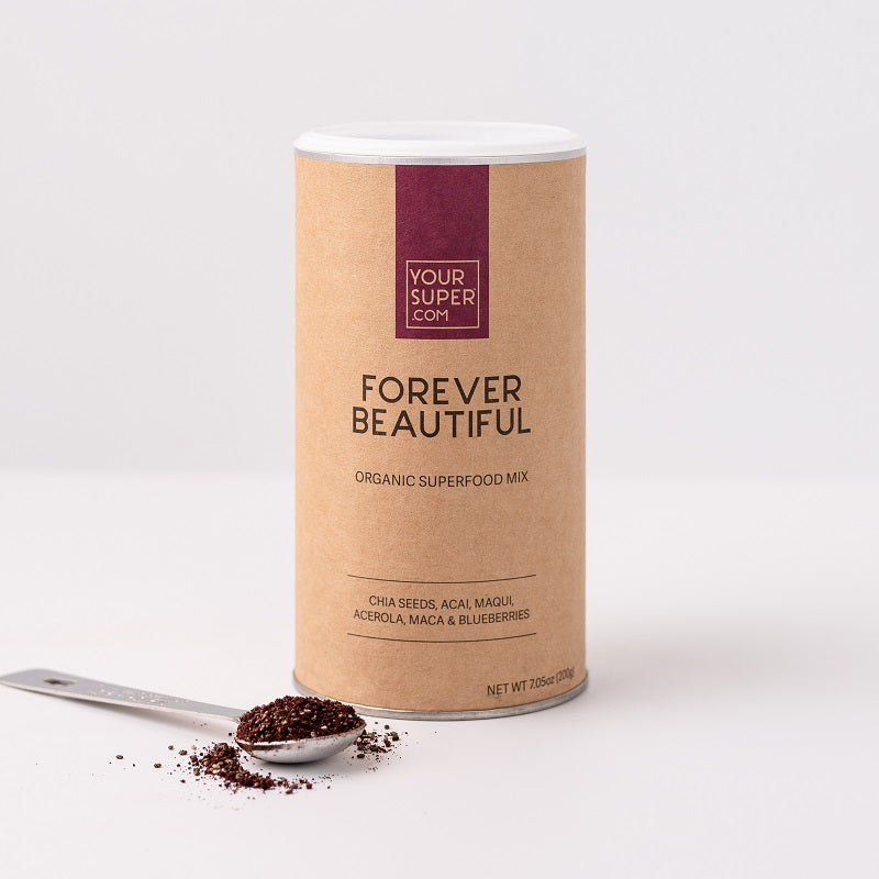 Bio Forever Beautiful - The Antioxidant Superfood Mix with Chia Seeds, Acai, Maqui, Maca, Acerola and Blueberry