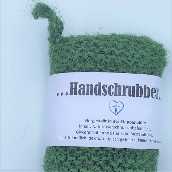 100% handgemachte Gycerinseife mit Naturfasernschnur 