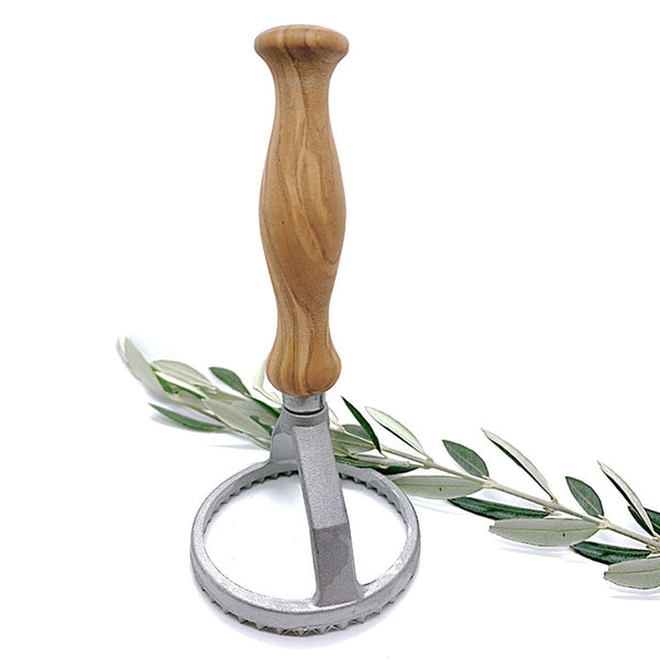 "Ravioli Maker" mit Stiel aus Olivenholz Italien