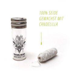 Plastikfreie Zahnseide im Glas-Flakon (30 m) 100% biologisch abbaubar