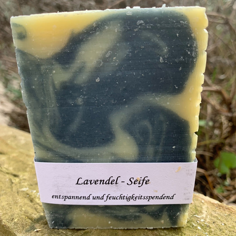 Lavendel-Seife, natürlich, handgemacht, regional