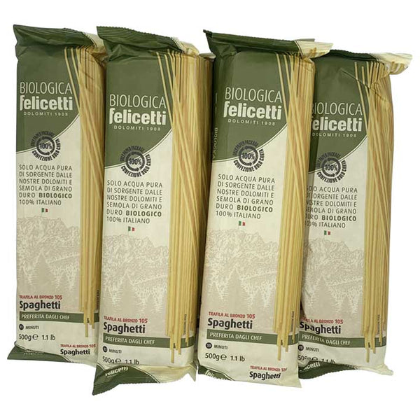 Set 4 Päckchen Bio Spaghetti Felicetti
